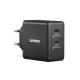 Lenovo Dual USB-C 65W GaN Charger - Black