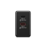 Lenovo Dual USB-C 65W GaN Charger - Black