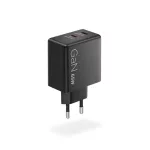 Lenovo Dual USB-C 65W GaN Charger - Black