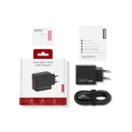 Lenovo Dual USB-C 65W GaN Charger - Black