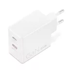 Lenovo Dual USB-C 65W GaN Charger - White
