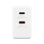 Lenovo Dual USB-C 65W GaN Charger - White