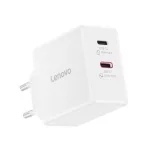 Lenovo Dual USB-C 65W GaN Charger - White