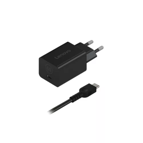 Lenovo GaN Nano 65W Adapter - G0A6GN65EU - Black
