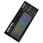 AVAX GM01 PRO 65% RGB tri-mode mechanikus billentyűzet Gateron piros switch, magyar kiosztás