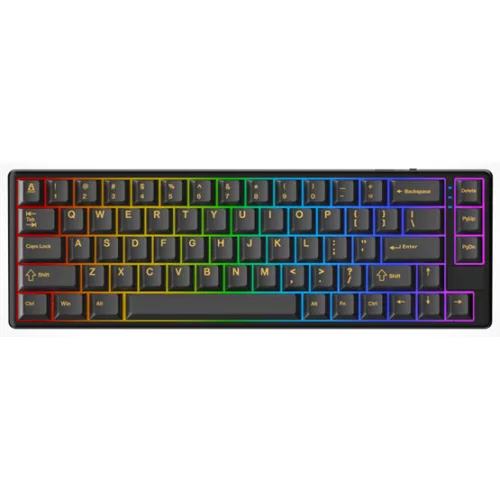 AVAX GM01 PRO 65% RGB tri-mode mechanikus billentyűzet Gateron sárga switch, magyar kiosztás