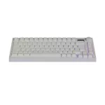 AVAX GM02 PRO Fehér 75% Gasket RGB tri-mode mechanikus billentyűzet Gateron piros switch, magyar kiosztás