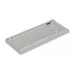 AVAX GM02 PRO Fehér 75% Gasket RGB tri-mode mechanikus billentyűzet Gateron piros switch, magyar kiosztás