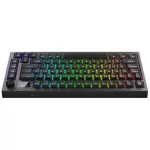 AVAX GM02 PRO 75% Gasket RGB tri-mode mechanikus billentyűzet Gateron piros switch, magyar kiosztás