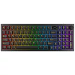 AVAX GM03 PRO 98% Gasket RGB tri-mode mechanikus billentyűzet Gateron barna switch, magyar kiosztás