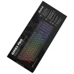 AVAX GM03 PRO 98% Gasket RGB tri-mode mechanikus billentyűzet Gateron barna switch, magyar kiosztás