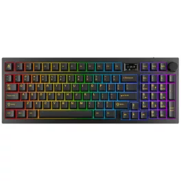   AVAX GM03 PRO 98% Gasket RGB tri-mode mechanikus billentyűzet Gateron piros switch, magyar kiosztás