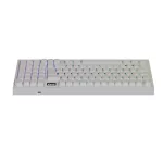 AVAX GM03 PRO Fehér 98% Gasket RGB tri-mode mechanikus billentyűzet Gateron piros switch, magyar kiosztás