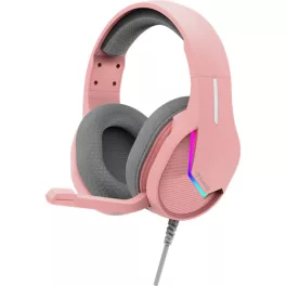   MARVO Tactic 40 vezetékes fejhallgató - rózsaszín - RGB világítás