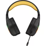 MARVO Pulz 80W vezeték nélküli fejhallgató - fekete - RGB világítás