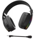 MARVO Pulz 70W vezeték nélküli fejhallgató - fekete - RGB világítás