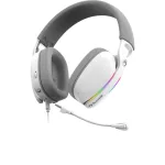 MARVO Pulz 70S vezetékes fejhallgató - fehér - RGB világítás