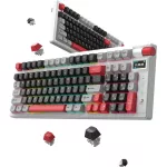 MONKA Storm vezeték nélküli gaming billentyűzet - Fehér - US /MONKA Violet Linear/