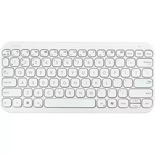 ASUS Marshmallow KW100 vezeték nélküli billentyűzet - HU layout - Iridescent White
