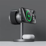 Aukey MagFusion 3-in-1 Pro Qi2 aktív hűtésű vezeték nélküli töltőállvány