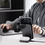 Aukey MagFusion Z 3-in-1 Qi2 összecsukható vezeték nélküli töltőállvány
