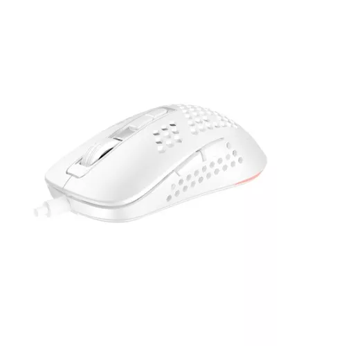 AVAX LW01 PAW3327 RGB gamer egér, fehér