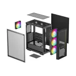 DeepCool Midi - MATREXX55 MESH V4 C - Fekete - R-MATREXX55-BCAGA4-G-4