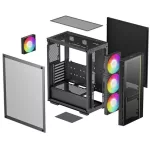 DeepCool Midi - MATREXX55 V4 C - Fekete - R-MATREXX55-BCADA4-G-4