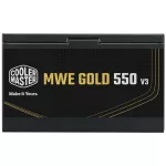 Cooler Master 550W - MWE Gold 550 V3 - MPE-5502-ACAAG-3BEU - 80+ Gold  - ATX 3.1 - Nem moduláris - Fekete Tápegység