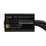 Cooler Master 650W - MWE Gold 650 V3 NM - MPE-6502-ACAAG-3BEU - 80+ Gold - ATX 12V Ver. 2.41 - Fekete Tápegység