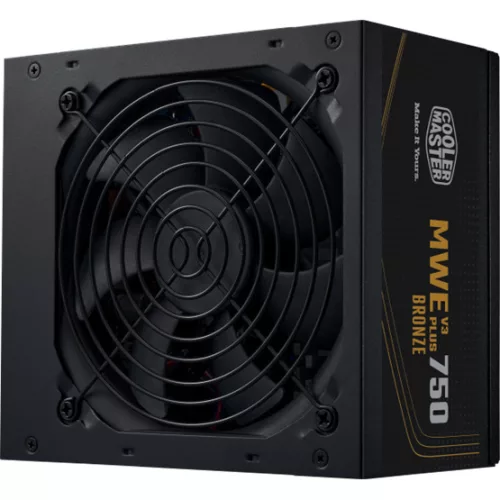 Cooler Master 750W - MWE Bronze 750 V3 - MPE-7501-ACAAW-3BEU - 80+ Bronze ATX3.1 - Fekete Tápegység 