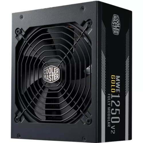 Cooler Master 1250W - MWE Gold 1250 - MPE-C501-AFCAG-3EEU - 80+ Gold ATX3.1 - Fekete Tápegység