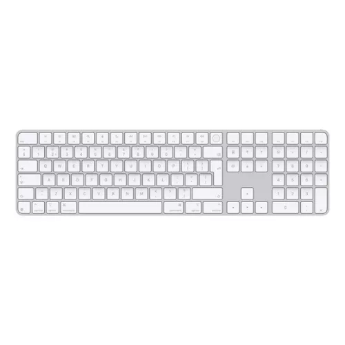 Apple Magic Keyboard (2024) w Touch ID and Numeric Keypad - Hungarian - White Keys