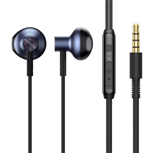 Baseus Encok H19 Wired Earphones 3,5 mm jack mikrofonos fülhallgató, fekete