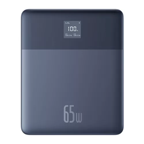 Baseus Blade2 gyorstöltő powerbank 12000 mAh, 65W, kék + 100W USB Type-C, 50cm kábel