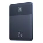 Baseus Blade2 gyorstöltő powerbank 12000 mAh, 65W, kék + 100W USB Type-C, 50cm kábel