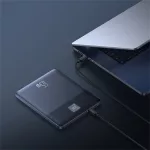 Baseus Blade2 gyorstöltő powerbank 12000 mAh, 65W, kék + 100W USB Type-C, 50cm kábel