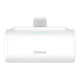 Baseus Compact gyorstöltő powerbank 5000 mAh, 20W USB Type-C csatlakozóval, fehér