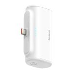 Baseus Compact gyorstöltő powerbank 5000 mAh, 20W USB Type-C csatlakozóval, fehér