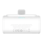Baseus Compact gyorstöltő powerbank 5000 mAh, 20W USB Type-C csatlakozóval, fehér