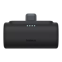   Baseus Compact gyorstöltő powerbank 5000 mAh, 20W iPhone csatlakozóval, fekete