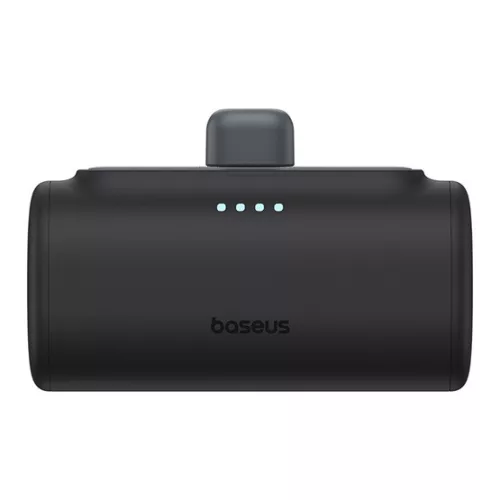 Baseus Compact gyorstöltő powerbank 5000 mAh, 20W iPhone csatlakozóval, fekete