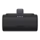 Baseus Compact gyorstöltő powerbank 5000 mAh, 20W iPhone csatlakozóval, fekete