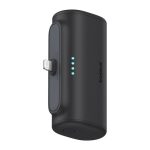 Baseus Compact gyorstöltő powerbank 5000 mAh, 20W iPhone csatlakozóval, fekete