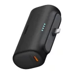 Baseus Compact gyorstöltő powerbank 5000 mAh, 20W iPhone csatlakozóval, fekete