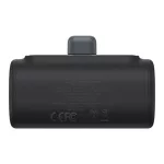 Baseus Compact gyorstöltő powerbank 5000 mAh, 20W iPhone csatlakozóval, fekete