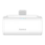 Baseus Compact gyorstöltő powerbank 5000 mAh, 20W iPhone csatlakozóval, fehér