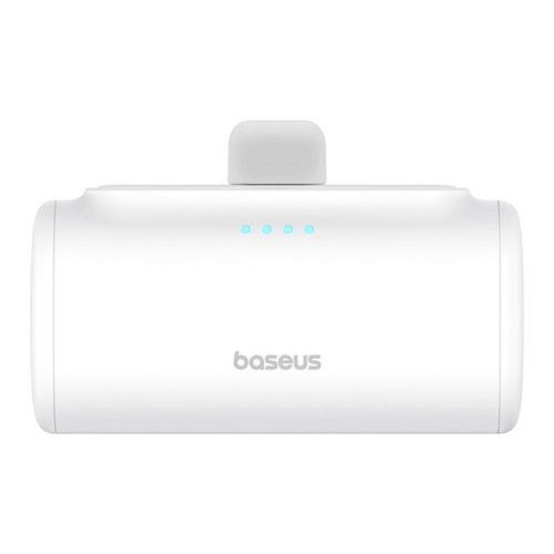 Baseus Compact gyorstöltő powerbank 5000 mAh, 20W iPhone csatlakozóval, fehér