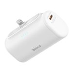 Baseus Compact gyorstöltő powerbank 5000 mAh, 20W iPhone csatlakozóval, fehér