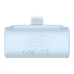 Baseus Compact gyorstöltő powerbank 5000 mAh, 20W iPhone csatlakozóval, kék